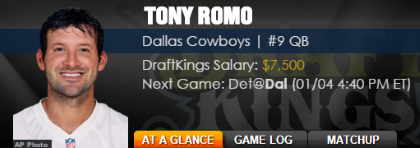 Playoff Daily Fantasy Action